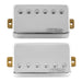 detail of wilkinson m series vintage tone alnico 5 covered humbucker pickups set for lp style electric guitar mx1755crmx1756cr