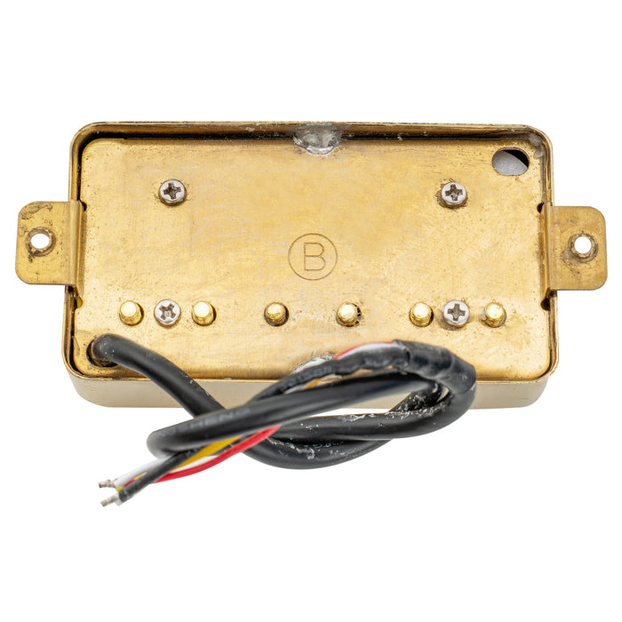 wilkinson m series vintage tone alnico 5 covered humbucker bridge pickup for lp style electric guitar mx1756cr, gold