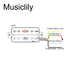 Size of wilkinson m series vintage tone alnico 5 overwound open style humbucker neck pickup for electric guitar mx1757bk
