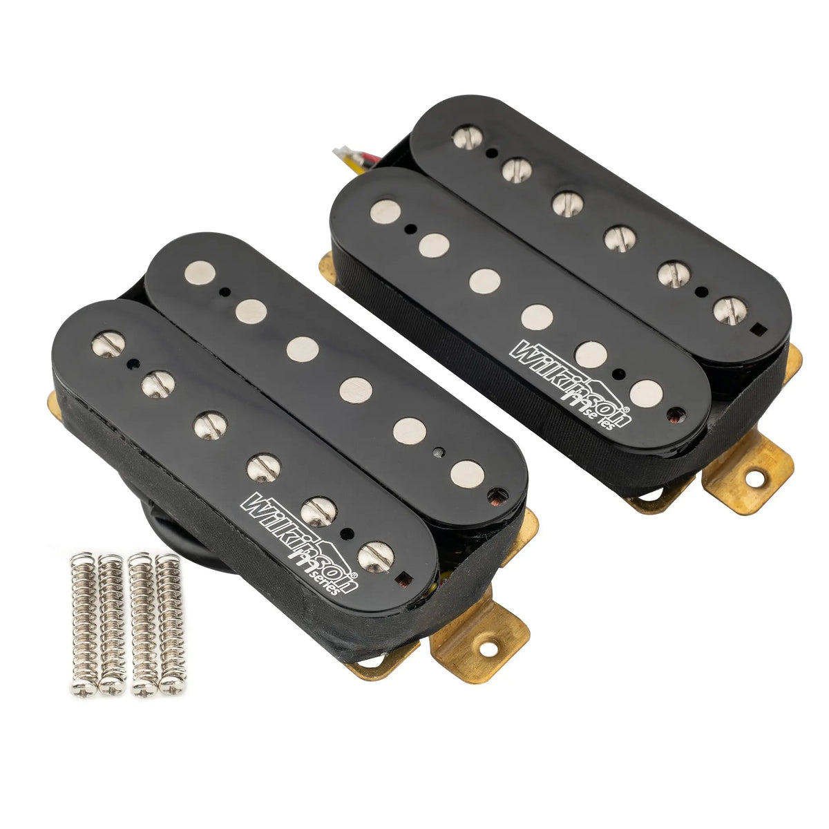 wilkinson m series vintage tone alnico 5 overwound open style humbucker pickups set for electric guitar mx1757bkmx1758bk details