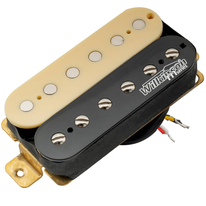 wilkinson m series vintage tone alnico 5 overwound open style humbucker bridge pickup for electric guitar mx1758bk, Zebra