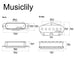 Dimensions of wilkinson m series low gauss nashville sound ceramic single coil pickups set for tele style electric guitar mx1759mx1760p