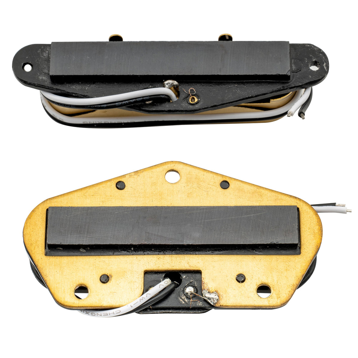 wilkinson m series low gauss nashville sound ceramic single coil pickups set for tele style electric guitar mx1759mx1760p, gold