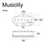 Dimensions of wilkinson m series low gauss nashville sound ceramic single coil bridge pickup for tele style electric guitar mx1760