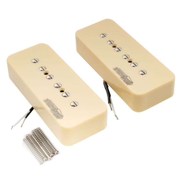 Wilkinson M-Serie Niedrig-Gauss ikonischer Klang Keramik P90 Soapbar Einzellwickler-Set für SG LP-Style-Elektrogitarren