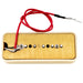 wilkinson m series low gauss iconic sound ceramic p90 soapbar single coil neck pickup for sg lp style electric guitar mx1761bk, mint ivory color