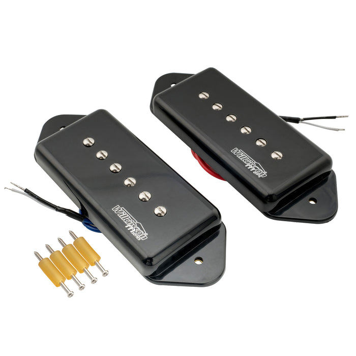 Wilkinson M Series Low Gauss Iconic Sound Ceramic P90 Dogear Style Single Coil Pickups Set for SG LP Style Electric Guitar