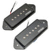 wilkinson m series low gauss iconic sound ceramic p90 dogear style single coil pickups set for sg lp style electric guitar mx1763bkmx1764bk