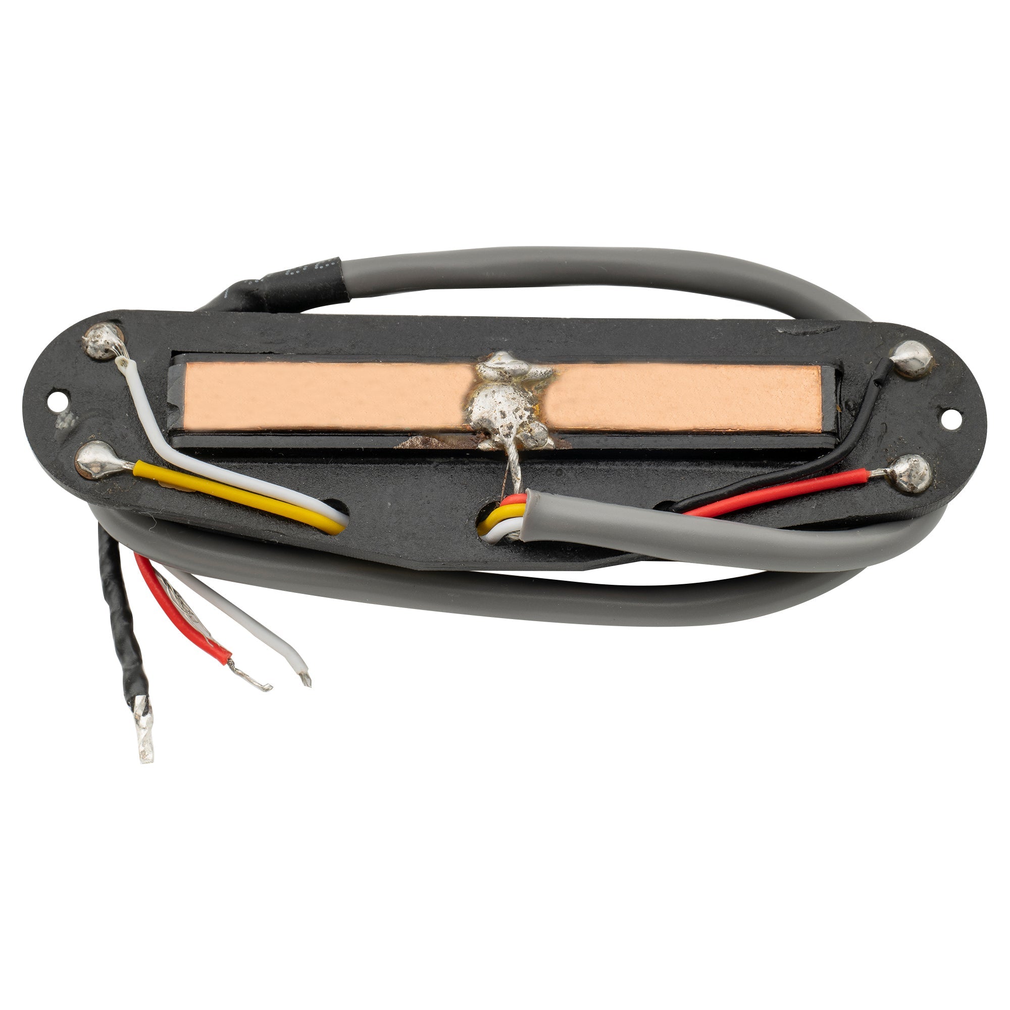 Part of wilkinson m series low gauss rail blade ceramic single coil sized humbucker neck pickup for strat style electric guitar mx1765bk