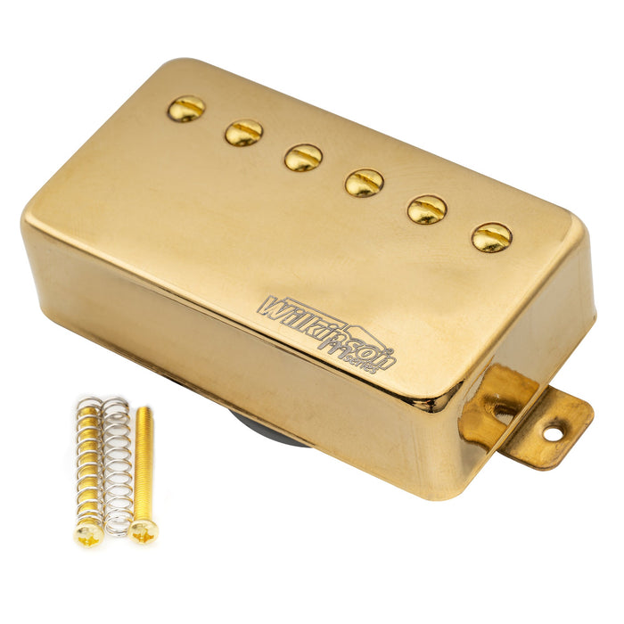 Microfono Humbucker per il manico della chitarra elettrica stile LP con tono classico in ceramica rivestita della serie M di Wilkinson. 