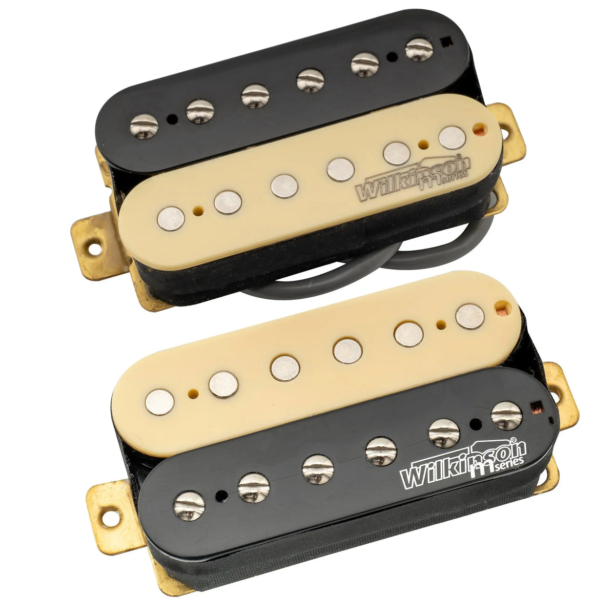 wilkinson m series classic tone ceramic overwound open style humbucker pickups set for electric guitar mx1770bkmx1771bk, Zebra