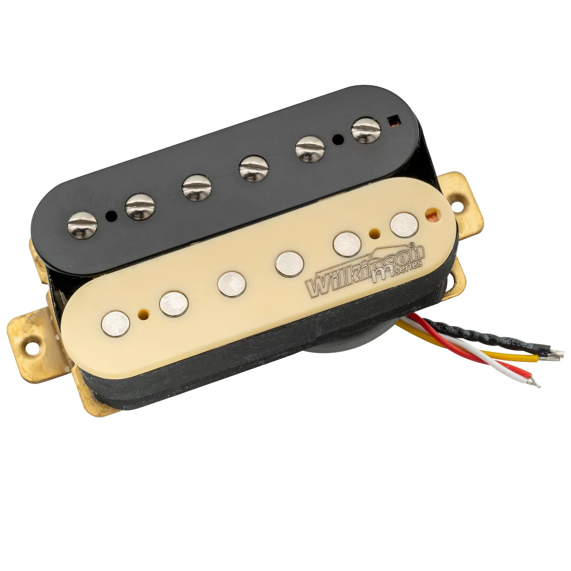 wilkinson m series classic tone ceramic overwound open style humbucker neck pickup for electric guitar mx1770bk, Zebra