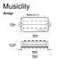 Dimensions of wilkinson m series classic tone ceramic overwound open style humbucker bridge pickup for electric guitar mx1771bk