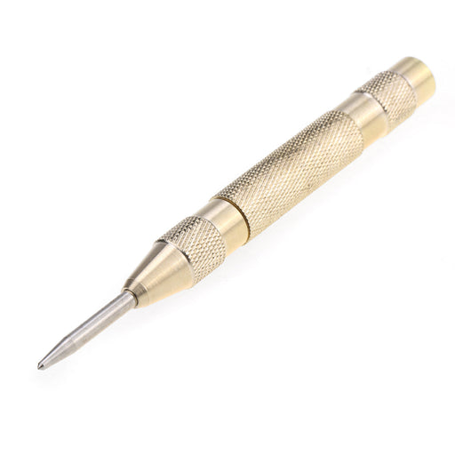 musiclily basic 130mm length brass automatic center pin punch adjustable spring loaded drill hole wood hand tool for guitar repair mx1785