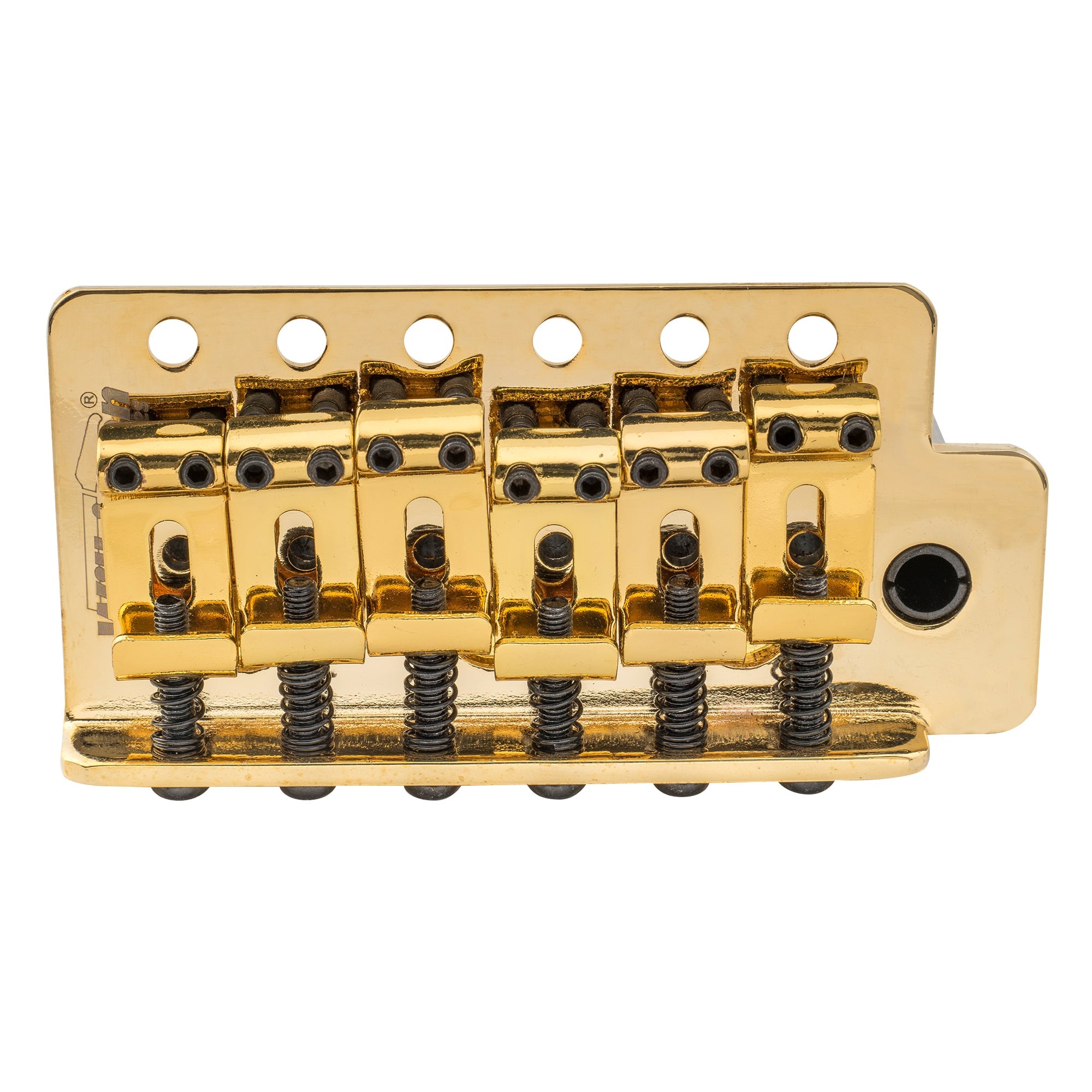 Wilkinson M-Serie 52,5 mm (2-1/16 Zoll) Saiteabstand 6-Schrauben Vintage gebogener Sattel Gitarren-Tremolo-Brücke mit Einsteckarm 36 mm Block für Strat-Style-Elektrogitarre