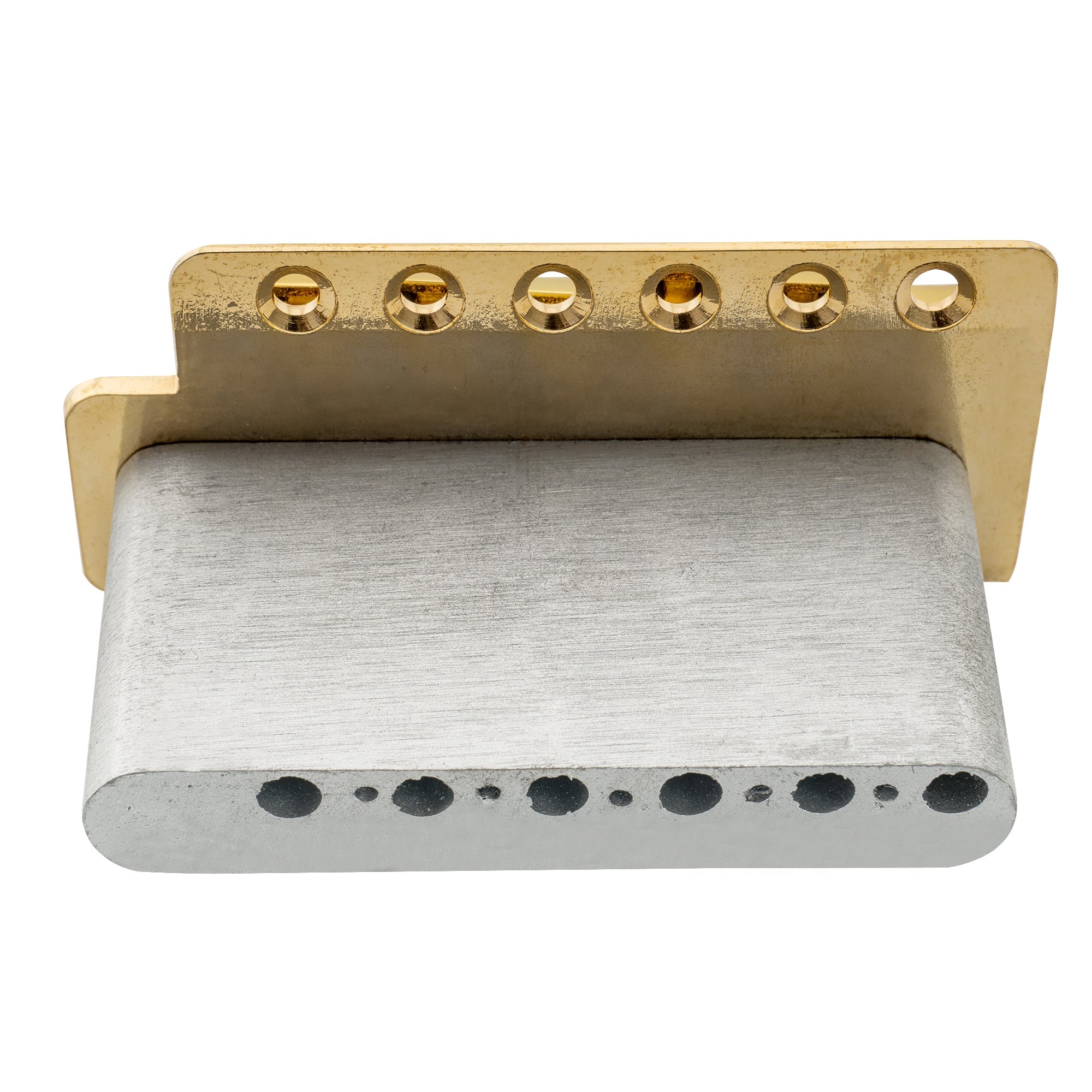 Wilkinson M-Serie 52,5 mm (2-1/16 Zoll) Saiteabstand 6-Schrauben Vintage gebogener Sattel Gitarren-Tremolo-Brücke mit Einsteckarm 36 mm Block für Strat-Style-Elektrogitarre