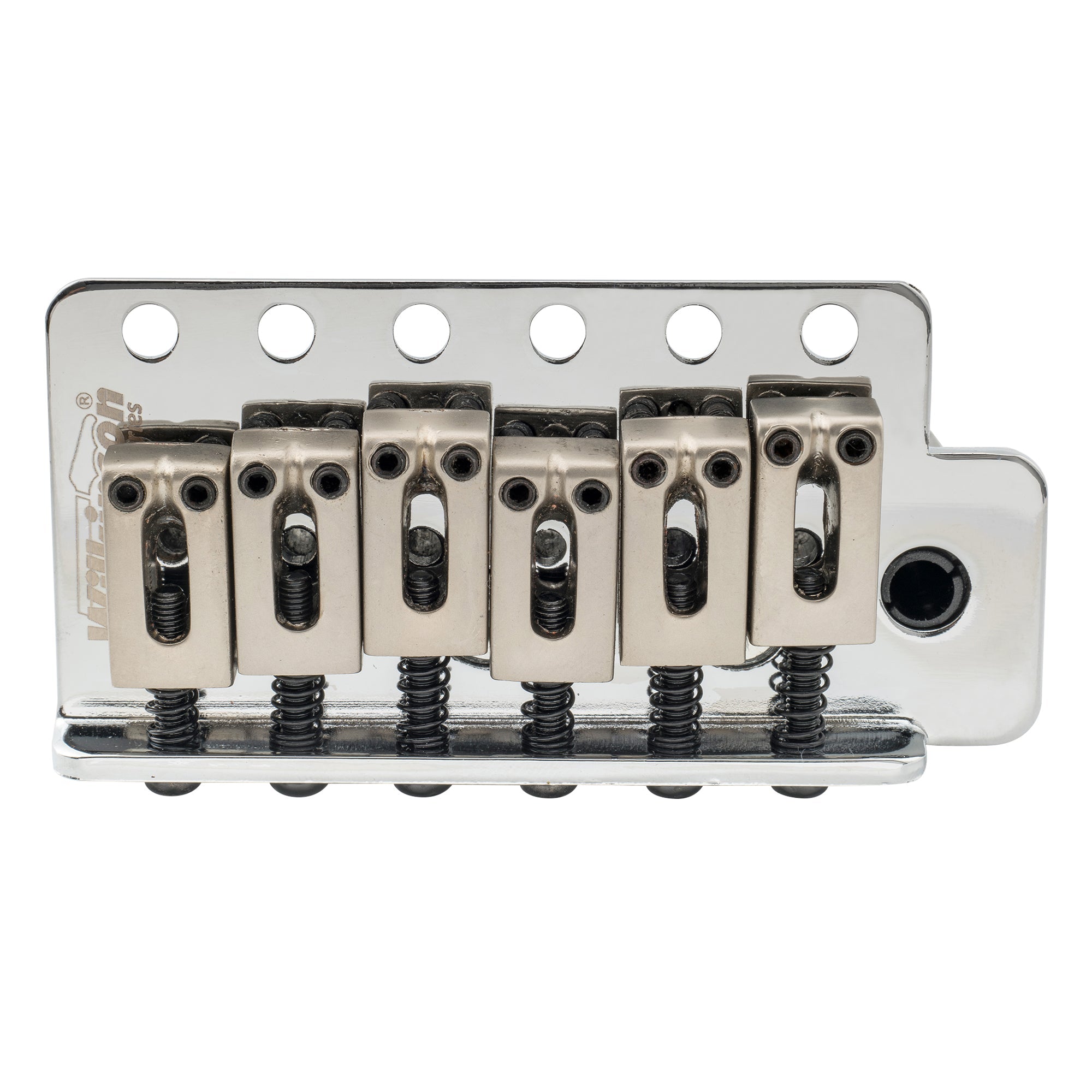 wilkinson m series 52 5mm2 1 16 inch string spacing 6 screw modern style saddle guitar tremolo bridge with push in arm 36mm block for strat style electric guitar mx1791p, gold