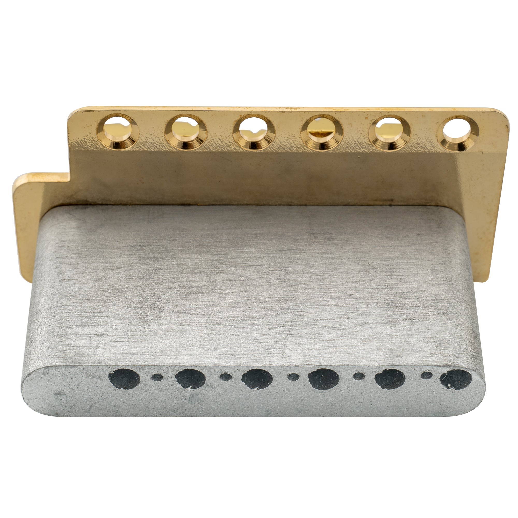 Wilkinson M-Serie 52,5 mm (2-1/16 Zoll) Saiteabstand 6-Schrauben-Modernstil-Sattel Gitarren-Tremolo-Brücke mit Einsteckarm 36 mm Block für Strat-Style-Elektrogitarre