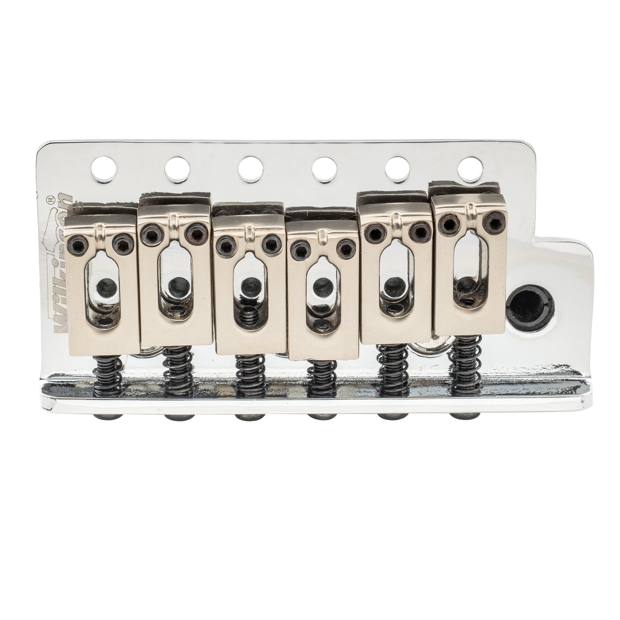 wilkinson m series 54mm2 1 8 inch string spacing 6 screw modern style saddle guitar tremolo bridge with push in arm 36mm block for strat style electric guitar mx1793p, gold