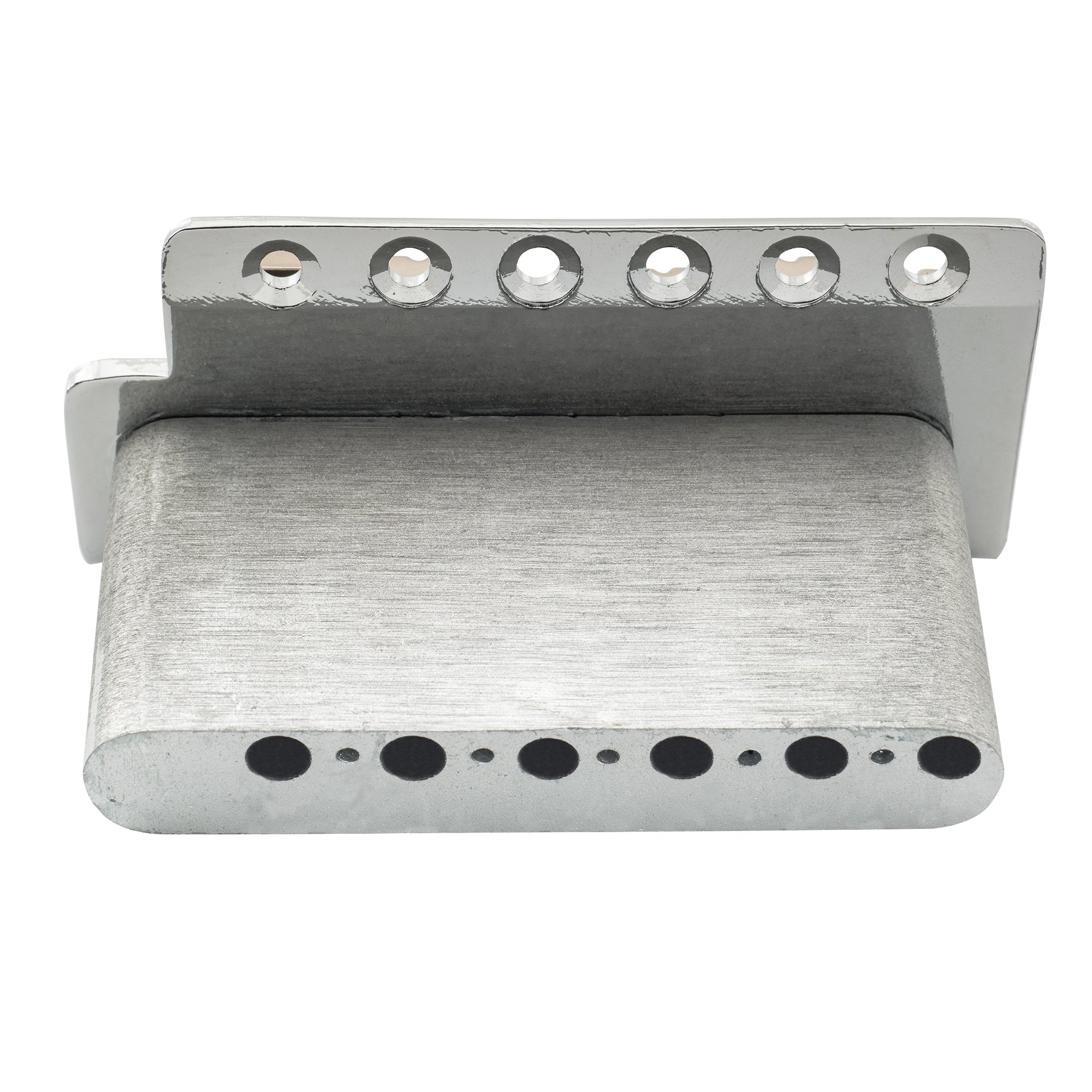 Wilkinson M-Serie 54 mm (2-1/8 Zoll) Gitarrentremolobrücke mit 6-Schrauben-Modernem Sattel und 36-mm-Block, 2,125-Zoll Saitenabstand, mit Einsteckarm für Strat-Stil-Elektrogitarren