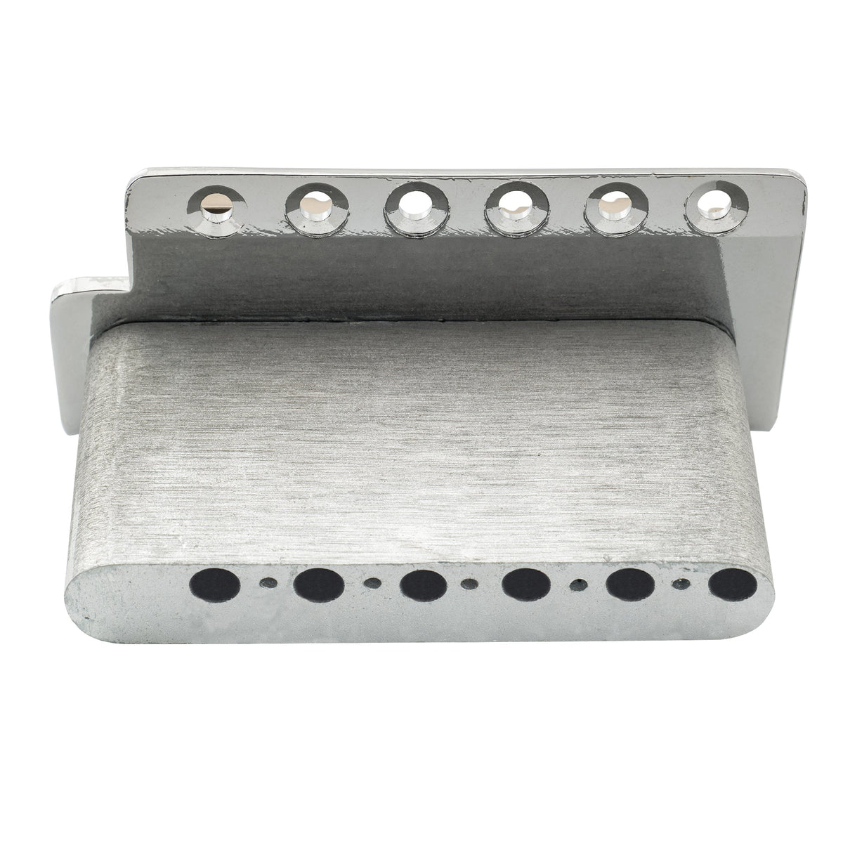 Wilkinson M-Serie 54 mm (2-1/8 Zoll) Gitarrentremolobrücke mit 6-Schrauben-Modernem Sattel und 36-mm-Block, 2,125-Zoll Saitenabstand, mit Einsteckarm für Strat-Stil-Elektrogitarren
