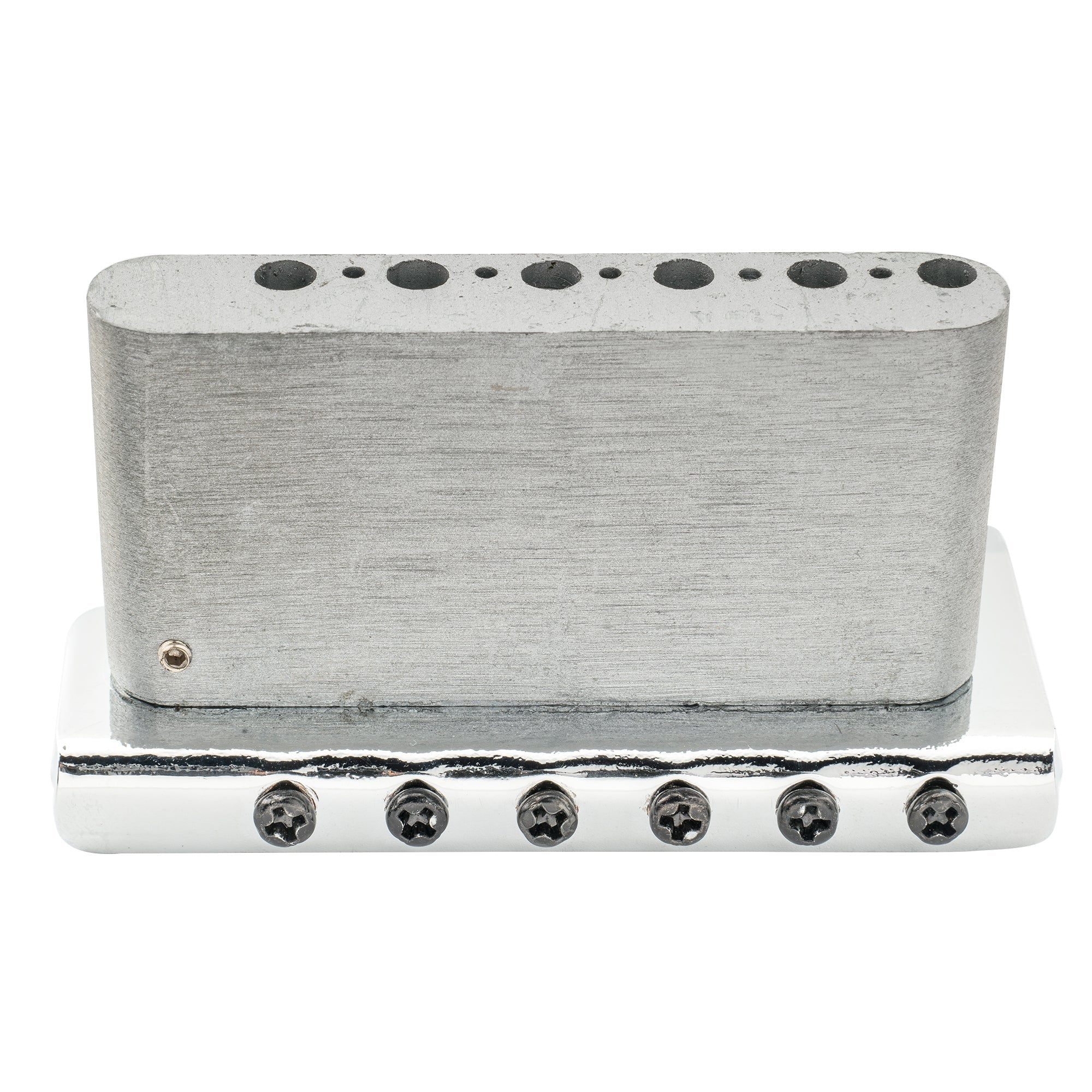Wilkinson M-Serie 54 mm (2-1/8 Zoll) Gitarrentremolobrücke mit 6-Schrauben-Modernem Sattel und 36-mm-Block, 2,125-Zoll Saitenabstand, mit Einsteckarm für Strat-Stil-Elektrogitarren