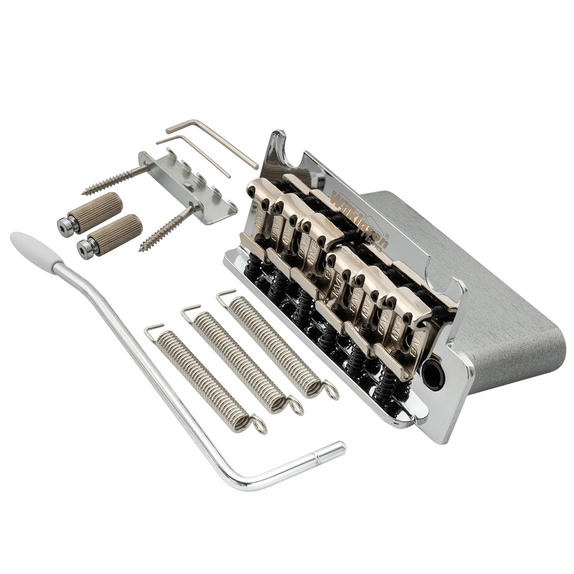 wilkinson m series 54mm2 1 8 inch vintage style full block pop in arm 2 point st guitar tremolo bridge for mij mik strat style electric guitar mx1794p