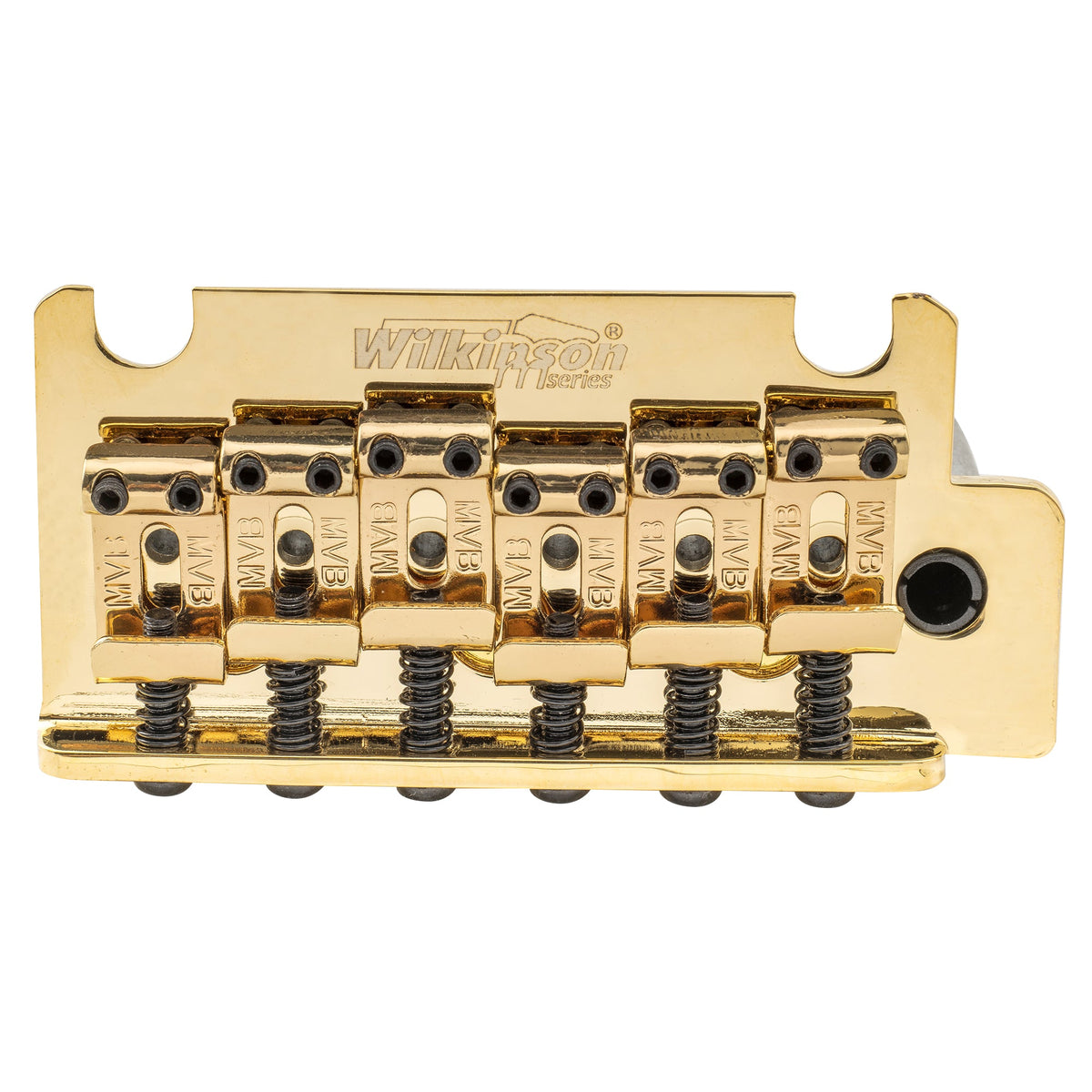 Wilkinson M-Serie 54 mm (2-1/8 Zoll) Vintage-Style Vollblock-Pop-in-Arm 2-Punkt-ST-Gitarren-Tremolo-Brücke für MIJ/MIK Strat-Style-Elektrische Gitarren