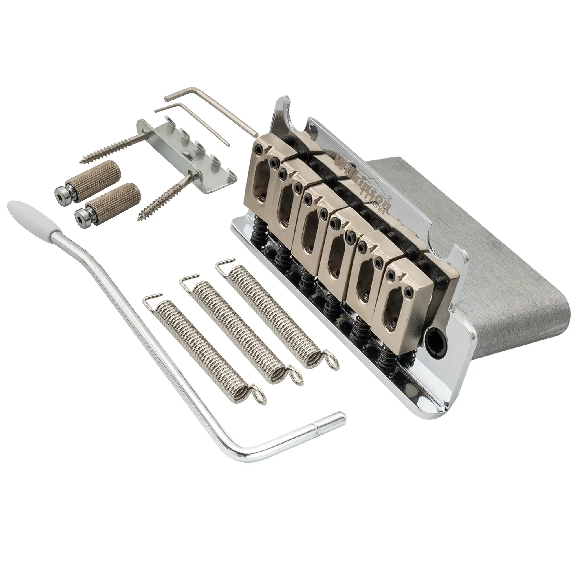 wilkinson m series 54mm2 1 8 inch full block st guitar tremolo bridge pop in arm 2 point for mij mik strat style electric guitar mx1795p