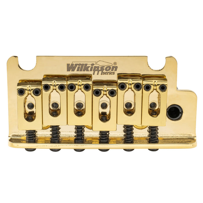 Puente de trémolo para guitarra Wilkinson Serie M de 54 mm (2-1/8 pulgadas) de bloque completo ST, brazo de inserción de 2 puntos para guitarra eléctrica estilo Strat MIJ/MIK