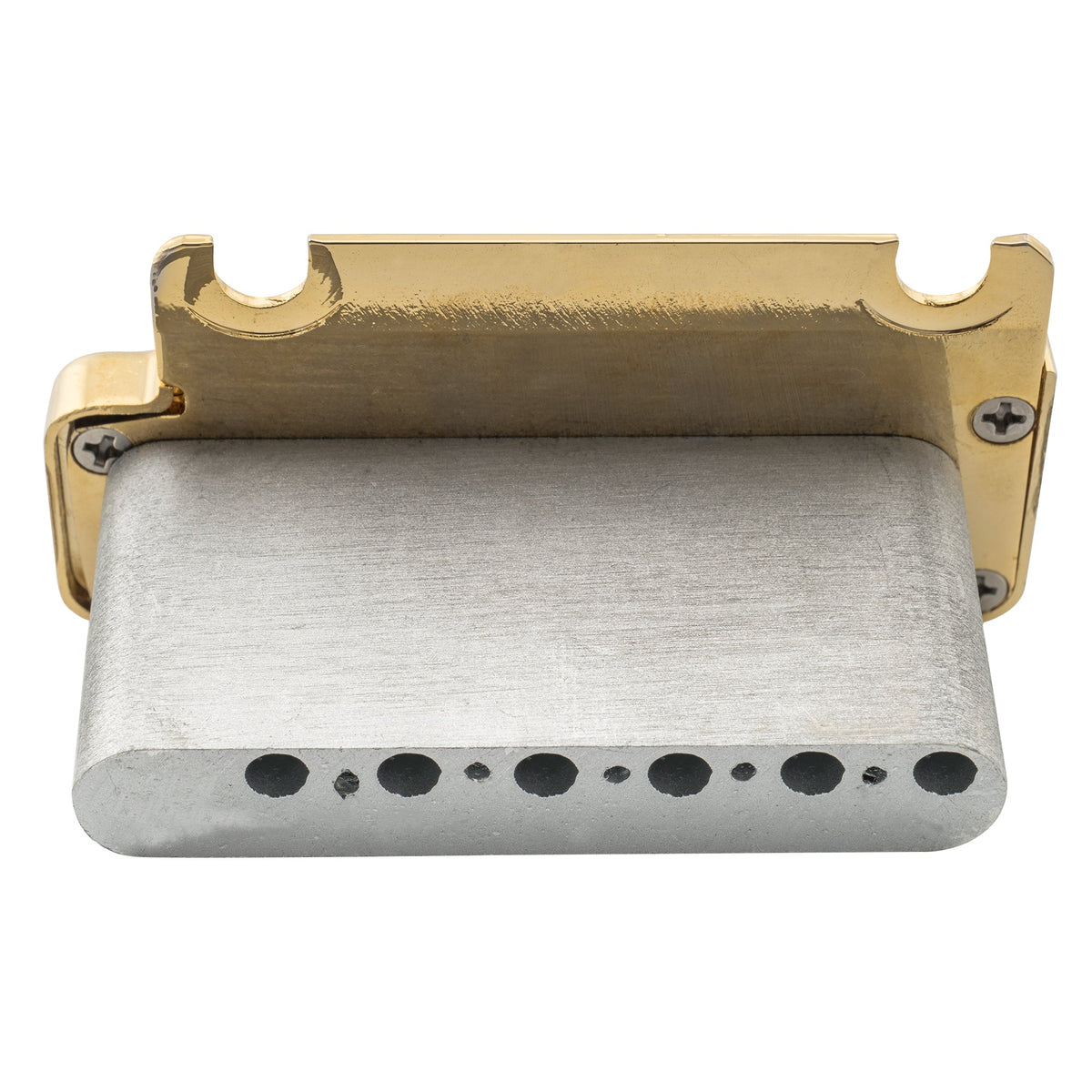Wilkinson M-Serie 52,5 mm (2-1/16 Zoll) Vollblock ST-Gitarren-Tremolo-Brücke mit Einsteckarm, 2-Punkt für amerikanische Standard- oder professionelle Fender Strat-Style-Elektrogitarren