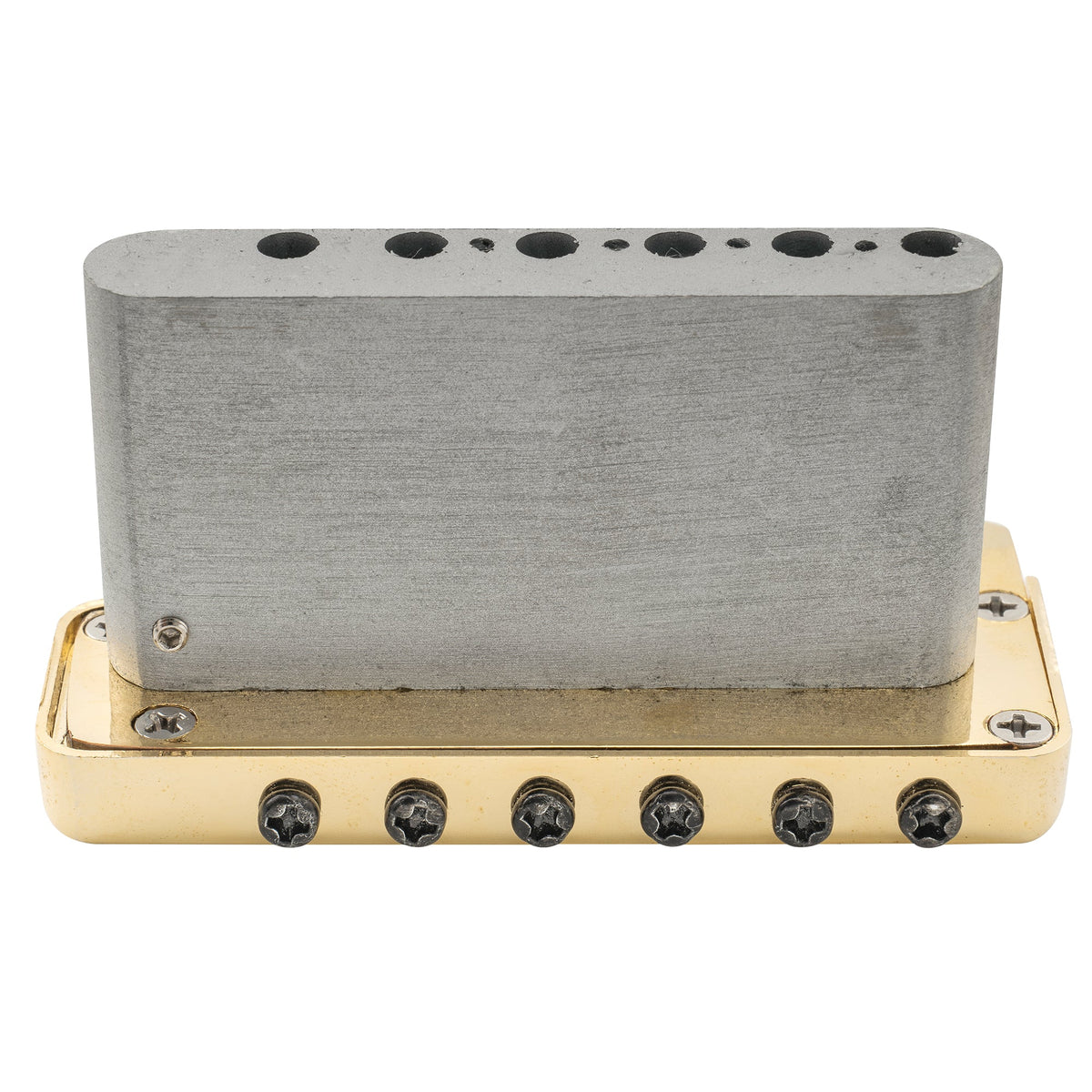 Wilkinson M-Serie 52,5 mm (2-1/16 Zoll) Vollblock ST-Gitarren-Tremolo-Brücke mit Einsteckarm, 2-Punkt für amerikanische Standard- oder professionelle Fender Strat-Style-Elektrogitarren