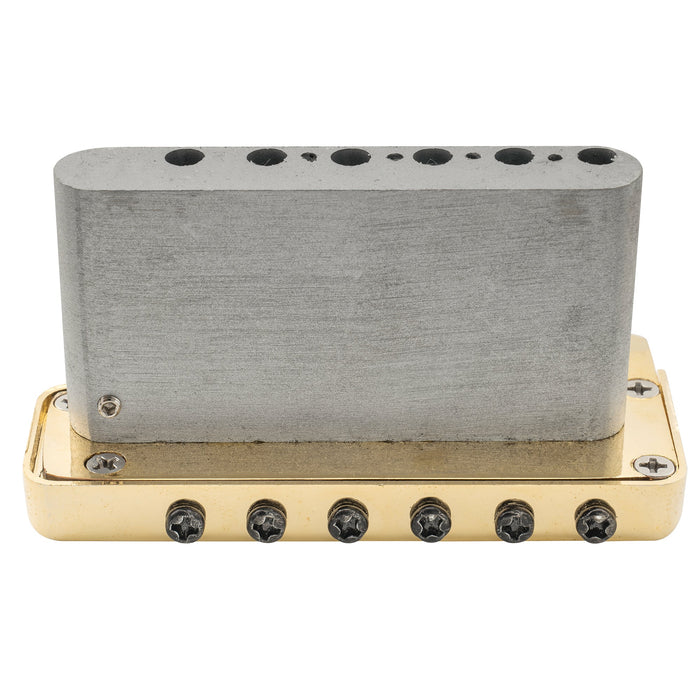 Wilkinson M-Serie 52,5 mm (2-1/16 Zoll) Vollblock ST-Gitarren-Tremolo-Brücke mit Einsteckarm, 2-Punkt für amerikanische Standard- oder professionelle Fender Strat-Style-Elektrogitarren