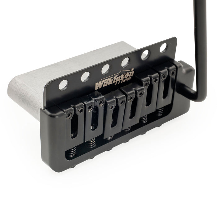 Wilkinson M Series 52.5mm(2-1/16 inch) Full Block ST Guitar Tremolo Bridge Pop-in Arm Six Screws for American Vintage Narrow Spacing Strat Style Electric Guitar