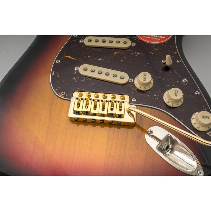 wilkinson m series 52 5mm2 1 16 inch full block st guitar tremolo bridge pop in arm six screws for american vintage narrow spacing strat style electric guitar mx1797p, gold