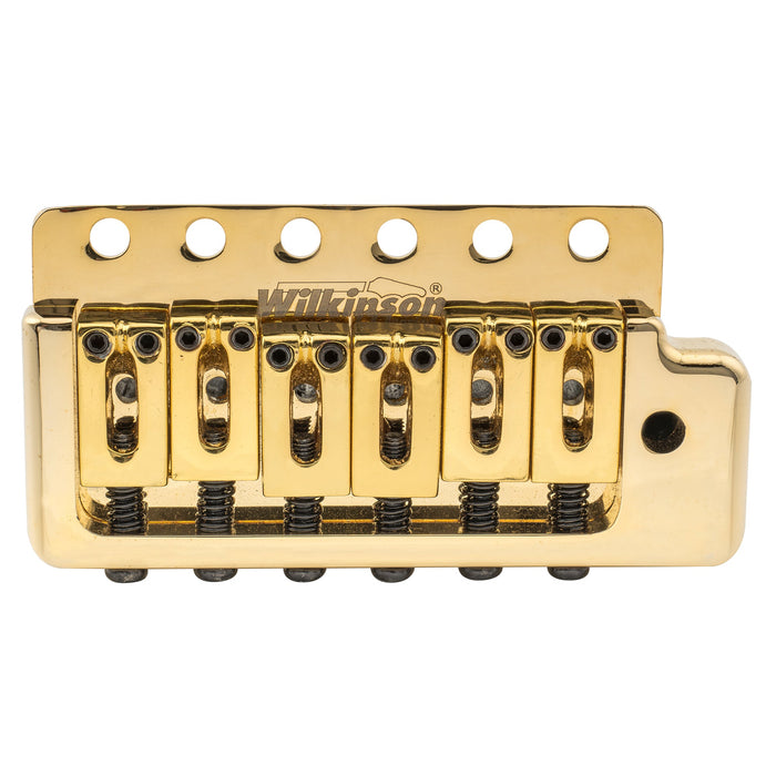 Wilkinson M Series 52.5mm(2-1/16 inch) Full Block ST Guitar Tremolo Bridge Pop-in Arm Six Screws for American Vintage Narrow Spacing Strat Style Electric Guitar