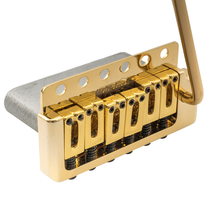 Wilkinson M Series 52.5mm(2-1/16 inch) Full Block ST Guitar Tremolo Bridge Pop-in Arm Six Screws for American Vintage Narrow Spacing Strat Style Electric Guitar