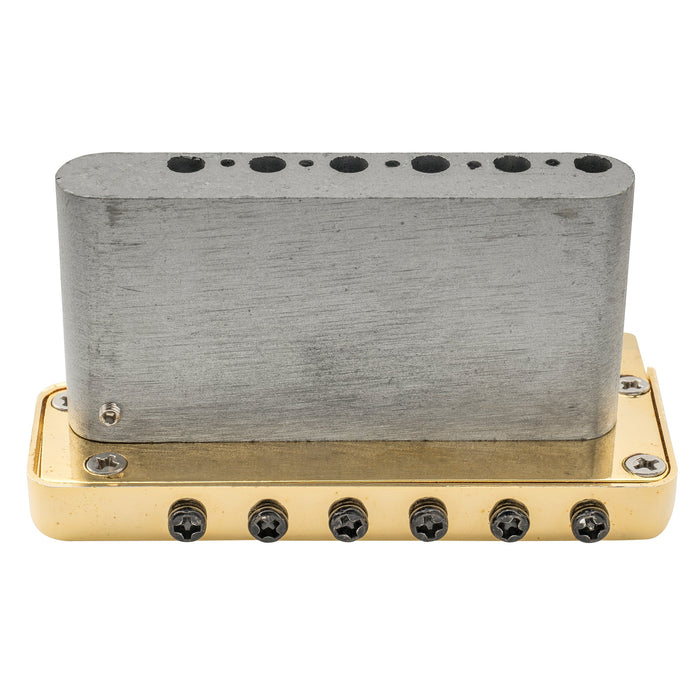 Wilkinson M Series 52.5mm(2-1/16 inch) Full Block ST Guitar Tremolo Bridge Pop-in Arm Six Screws for American Vintage Narrow Spacing Strat Style Electric Guitar