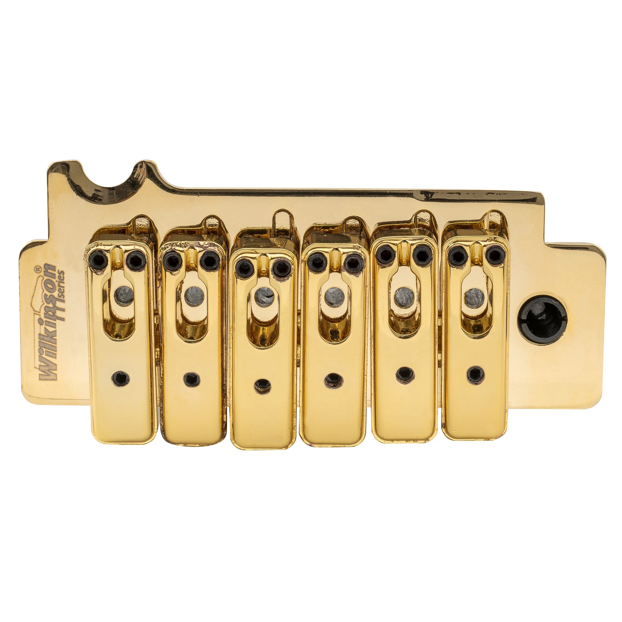 Wilkinson M-Serie 52,5 mm (2-1/16 Zoll) Einzelnes Sattel-Vollblock-ST-Gitarren-Tremolo-Brücke, Einsteckarm, 2-Punkt für Squier/Mexiko Fender Strat-Style-E-Gitarren