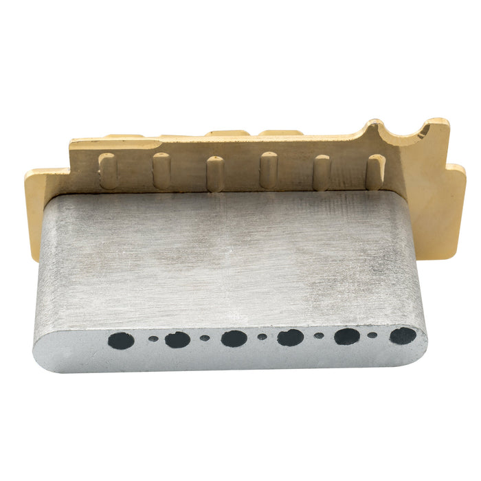 Puente de trémolo Wilkinson Serie M de 52,5 mm (2-1/16 pulgadas) con puente individual, bloque completo, brazo de inserción de 2 puntos para guitarra eléctrica estilo Fender Strat Squier/Mexico