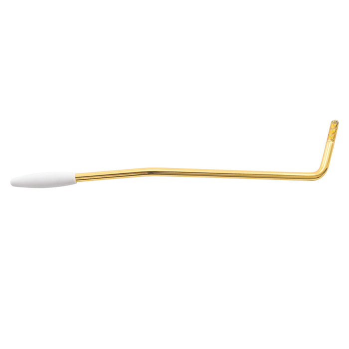 Wilkinson M Series Steel M5 Threaded-In Tremolo Arm Whammy Bar 5mm Vibrato Arm for Fender Mexico Strat Style Electric Guitar, Gold with White Tip