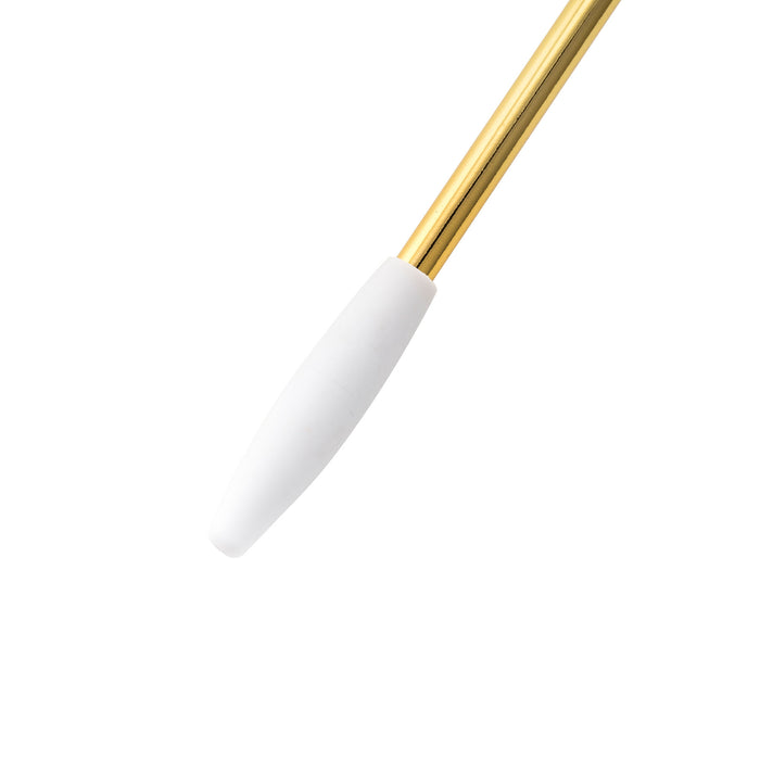 Wilkinson M Series Steel M5 Threaded-In Tremolo Arm Whammy Bar 5mm Vibrato Arm for Fender Mexico Strat Style Electric Guitar, Gold with White Tip