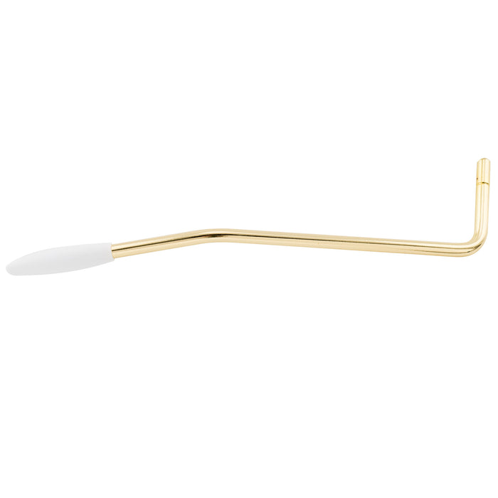 Wilkinson M Series Steel 5mm Push-In Strat Tremolo Arm Bridge Whammy Bar for Wilkinson and Other Imported Strat Style Electric Guitar, Gold with White tip