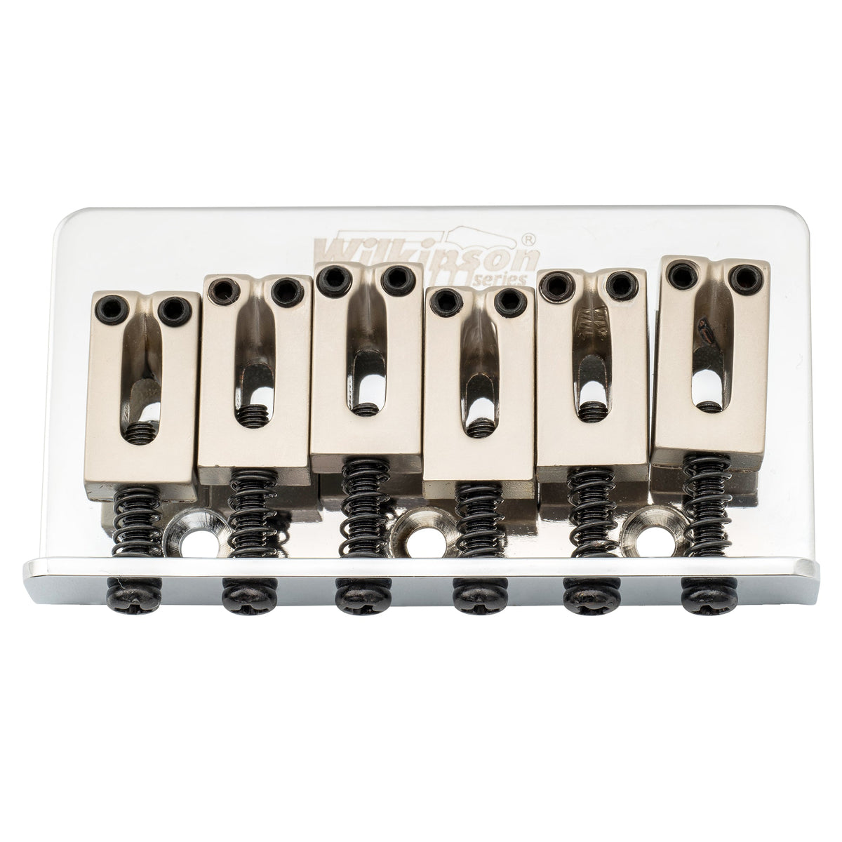 Wilkinson M-Serie 52,5 mm (2-1/16 Zoll) Saiteabstand, moderner Stil, Sattel, Hardtail-Festbrücke, Nicht-Tremolo-Brücke für Strat- und Tele-Style-Elektrogitarren