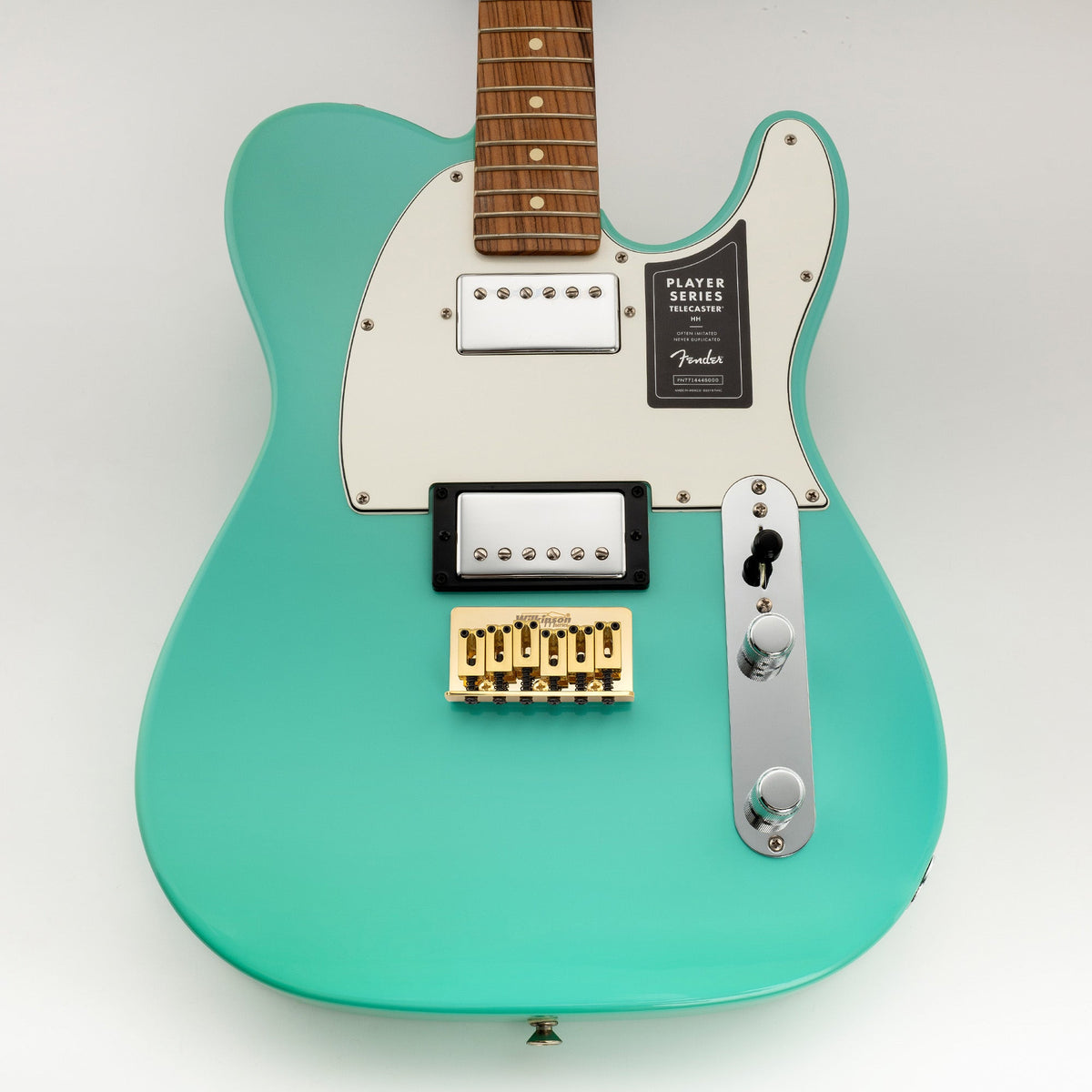 Wilkinson M-Serie 52,5 mm (2-1/16 Zoll) Saiteabstand, moderner Stil, Sattel, Hardtail-Festbrücke, Nicht-Tremolo-Brücke für Strat- und Tele-Style-Elektrogitarren