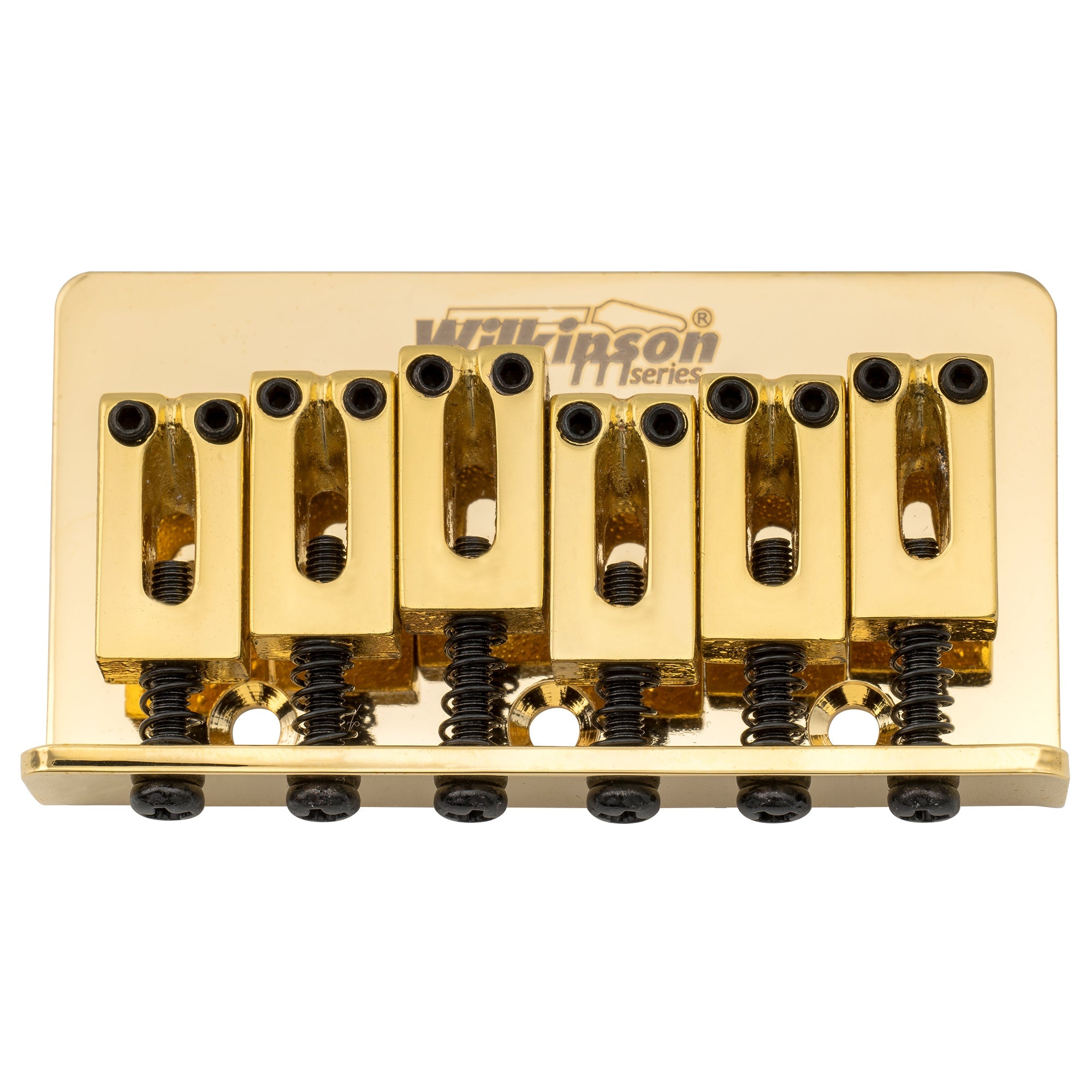 Wilkinson M-Serie 52,5 mm (2-1/16 Zoll) Saiteabstand, moderner Stil, Sattel, Hardtail-Festbrücke, Nicht-Tremolo-Brücke für Strat- und Tele-Style-Elektrogitarren