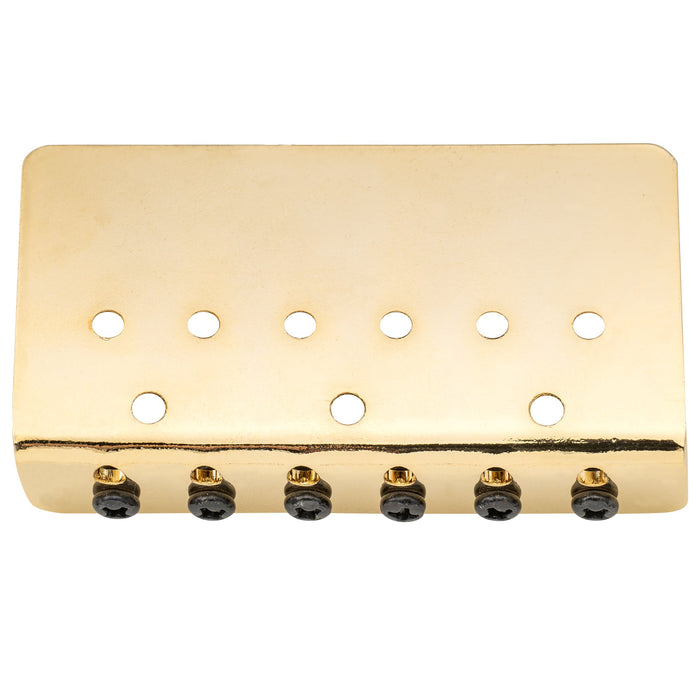 wilkinson m series 52 5mm2 1 16 inch hardtail fixed bridge vintage bent saddle for squier mexico fender strat tele style electric guitar mx1810p, gold