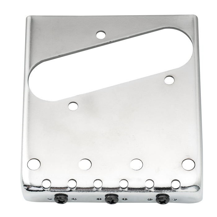 wilkinson m series 54mm2 1 8 inch vintage ashtray style bridge with 3 brass barrel saddles for tele style electric guitar, gold