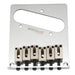 wilkinson m series 52 5mm2 1 16 inch guitar bridge with 6 modern style saddles for tele style electric guitar mx1814p, chrome