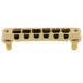 wilkinson m series 52mm2 3 64 inch string spacing nashville style tune o matic bridge for lp sg style electric guitar mx1815p, gold